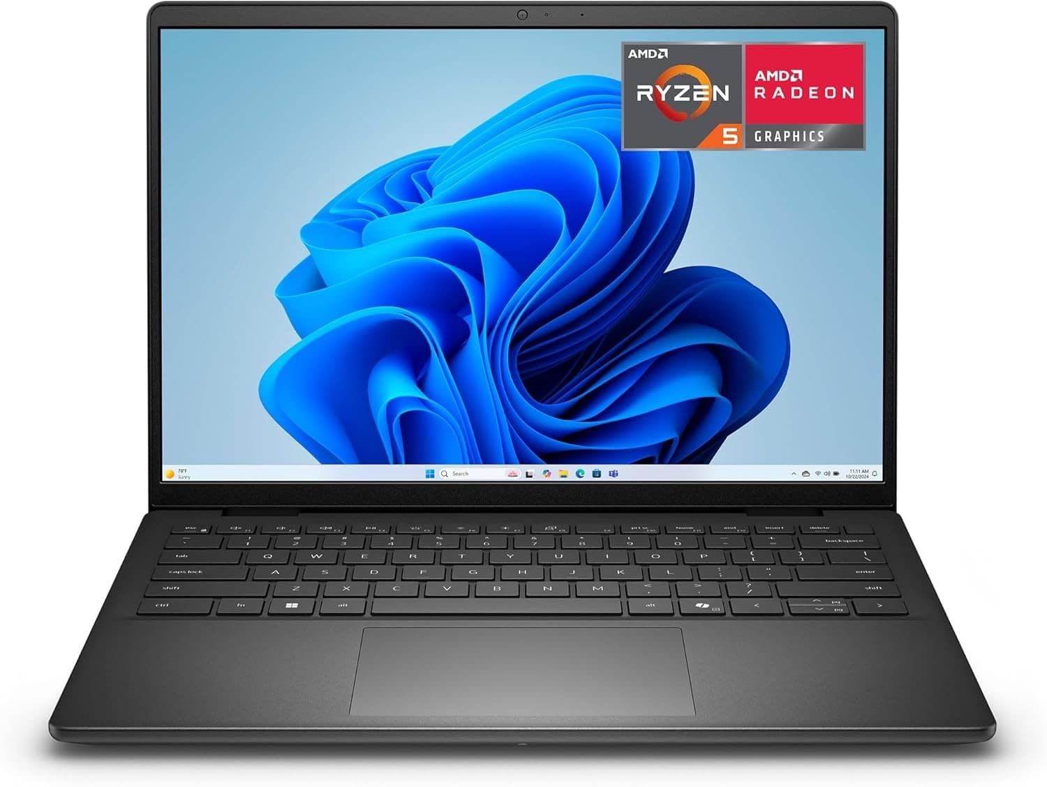 Dell 14 DC14255 14-inch Laptop AMD Ryzen 5 220 16GB RAM 512GB SSD Windows 11 - Carbon Black