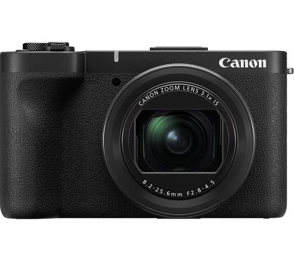 Canon PowerShot V1 22.3MP Compact Camera with 3.1x Optical Zoom & 4K 60p Video - Black