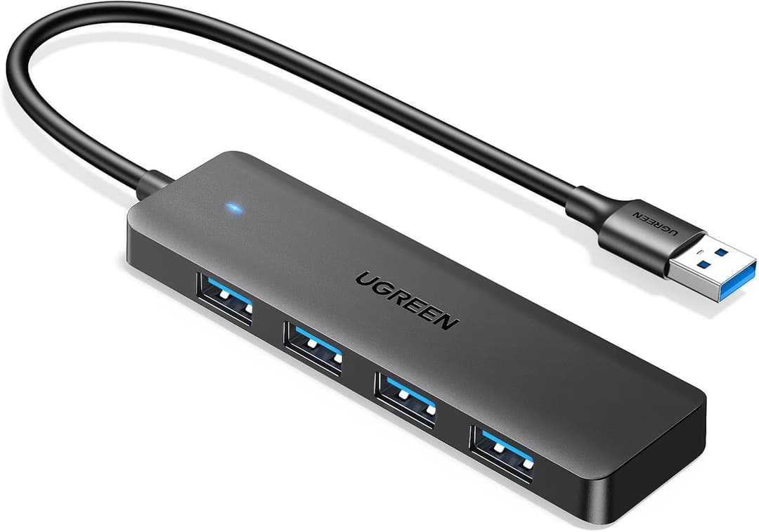 UGREEN 4-Port USB 3.0 Hub – Ultra Slim, 5Gbps High-Speed - Image 1