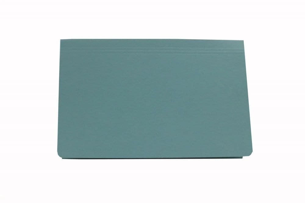 Exacompta Guildhall Full Flap Document Wallet Foolscap 315gsm Pack of 50 - Blue - Image 1