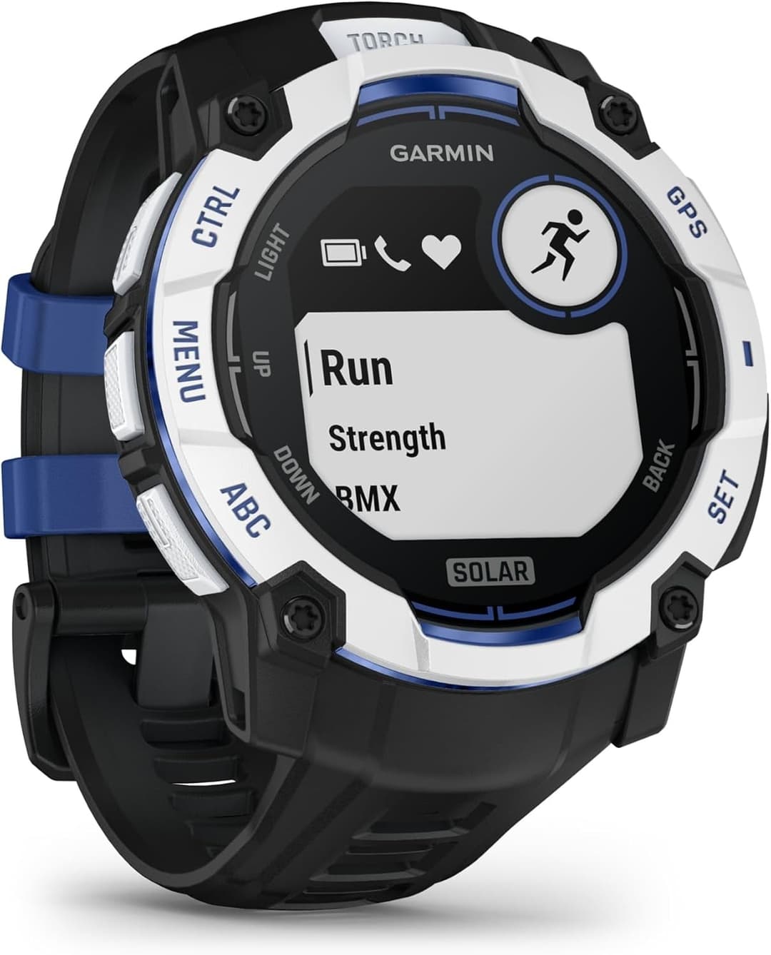 Garmin Instinct 3 Solar GPS Smartwatch 50mm - Whitestone/Black - Image 3