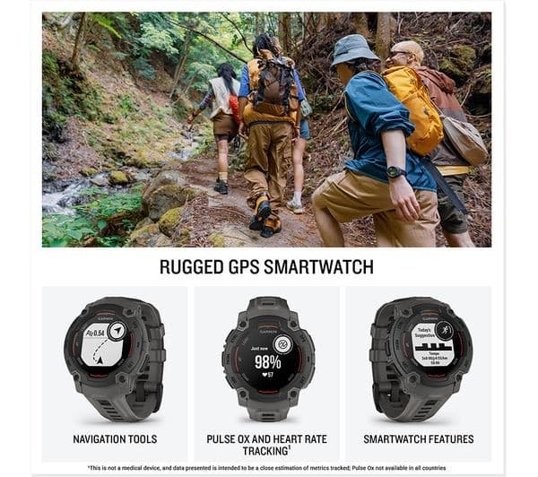 Garmin Instinct E Smartwatch 45mm - Black/Charcoal - Image 2