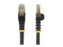 StarTech CAT6A Shielded Snagless Ethernet Patch Cable, 10GbE, 100W PoE, 7m - Black (6ASPAT7MBK) thumbnail 1