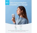 Anker MagGo 3-in-1 Qi2 15W Wireless Charging Pad White thumbnail 2