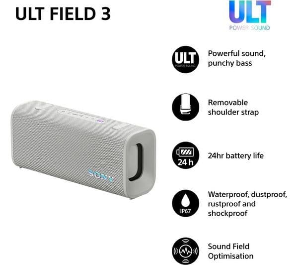Sony ULT Field 3 Speaker White - Image 2