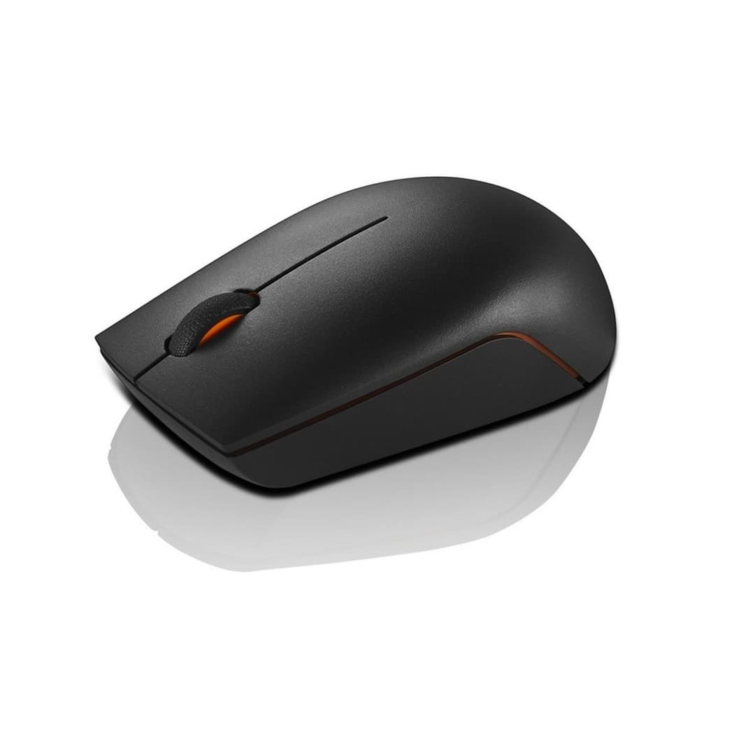 Lenovo 300 Wireless Compact Mouse 1000 DPI 2.4GHz Nano USB Receiver - Black - Image 2