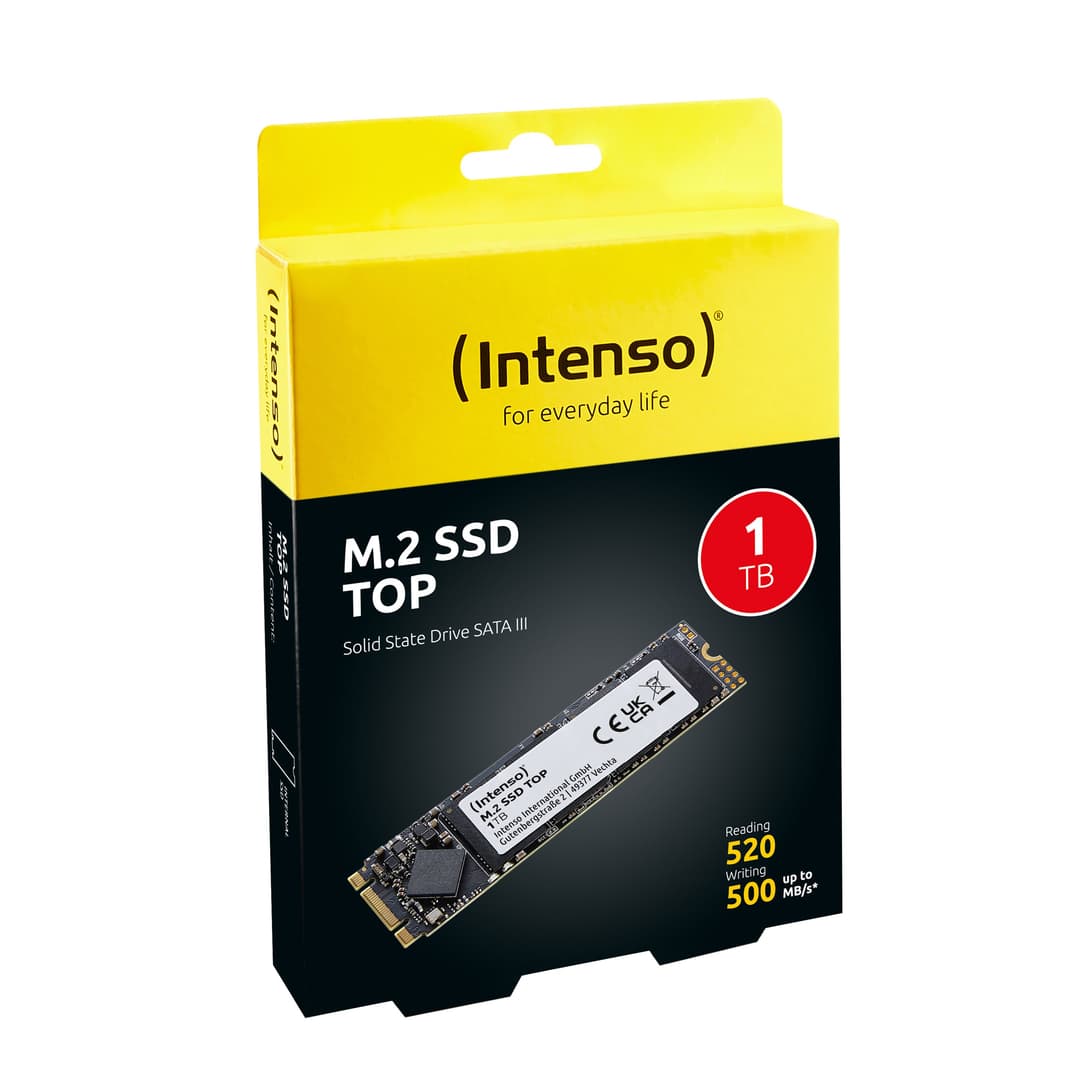 Intenso Top M.2 2280 SATA III Internal SSD 1TB - Image 2