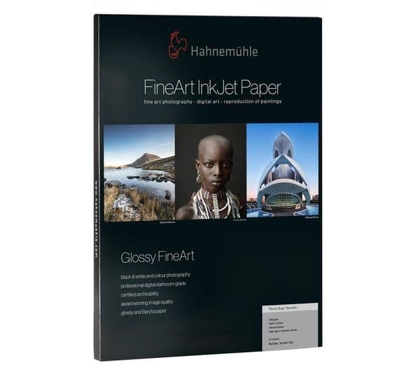 HAHNEMUEHLE FineArt Photo Rag Metallic A4 Photo Paper - 25 Sheets