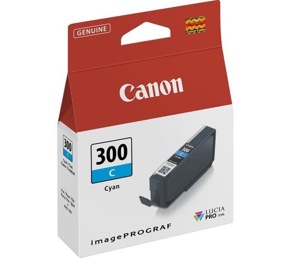 Canon PFI-300 Original Ink Tank - Cyan - Image 1