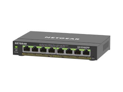 Netgear GS308EPP 8-Port Gigabit Ethernet PoE+ Plus Managed Switch (123W PoE Budget)