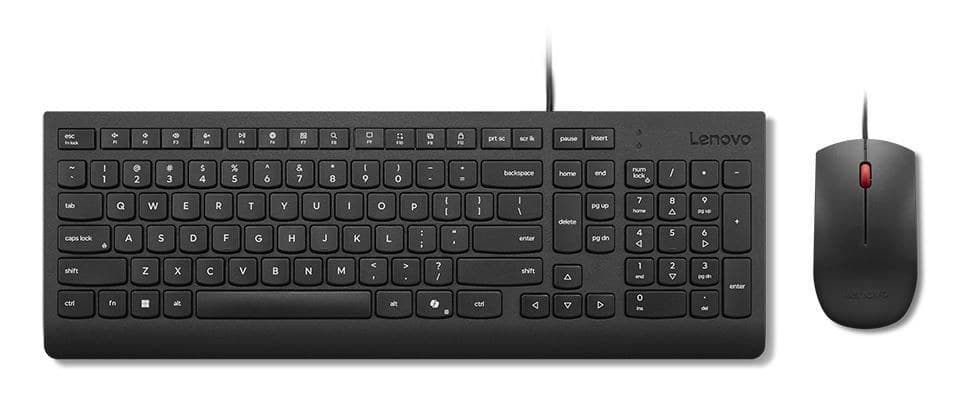 Lenovo Essential Wireless Keyboard and Mouse Combo - UK English, Black