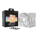 be quiet! Light Wings LX 140mm PWM ARGB 7 Blades Case Fan Triple Pack - White thumbnail 1
