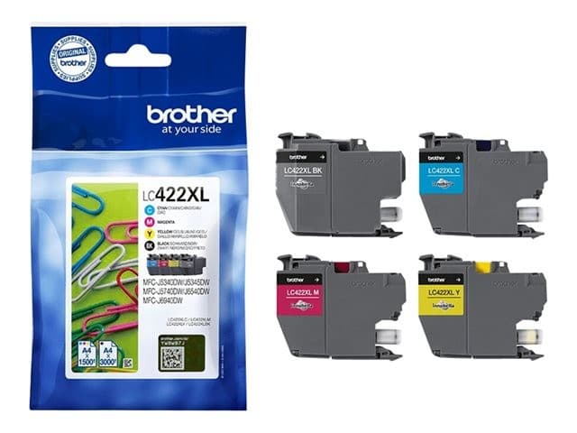 Brother LC422XL - 4-pack - black, yellow, cyan, magenta - original - ink cartridge - Image 6