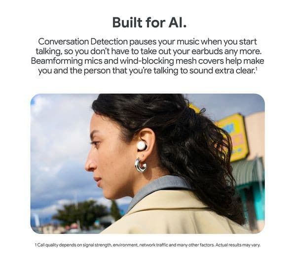 Google Pixel Buds Pro 2 True Wireless Bluetooth Earbuds with Active Noise Cancelling - Peony - Image 9