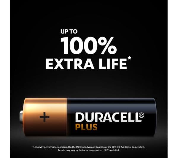DURACELL Plus AA Alkaline Batteries - Pack of 8 - Image 3
