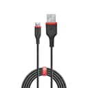 Lindy 36876 1m Reinforced USB 2.0 Type A to C Cable, Black thumbnail 2