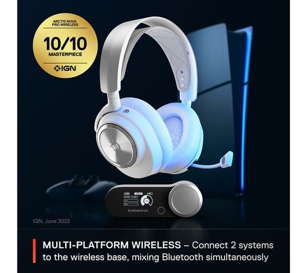 SteelSeries Arctis Nova Pro Wireless Headphones White - Image 4