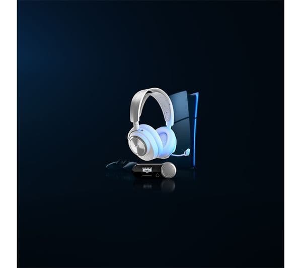 SteelSeries Arctis Nova Pro Wireless Headphones White - Image 8