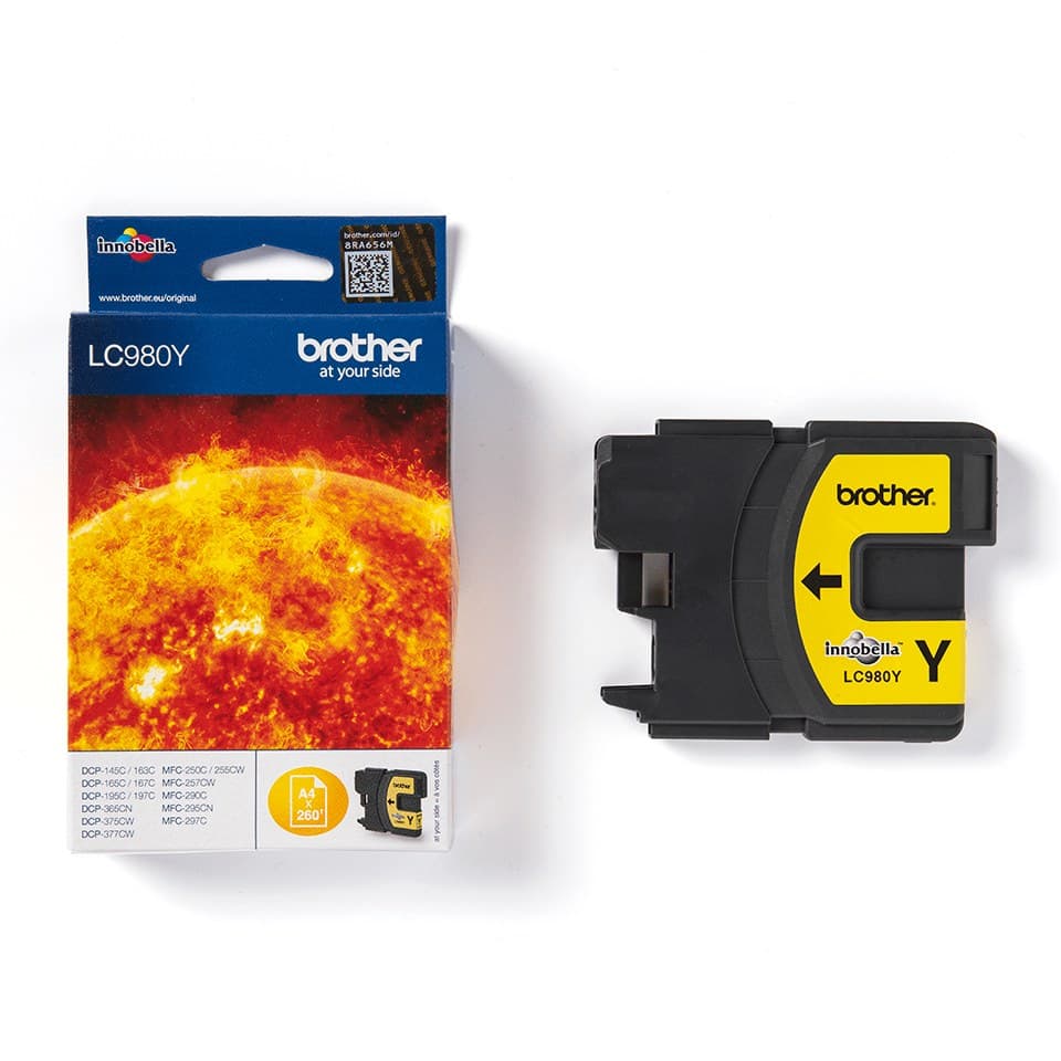 Brother LC980 Original Ink Cartridge - Yellow - Image 3