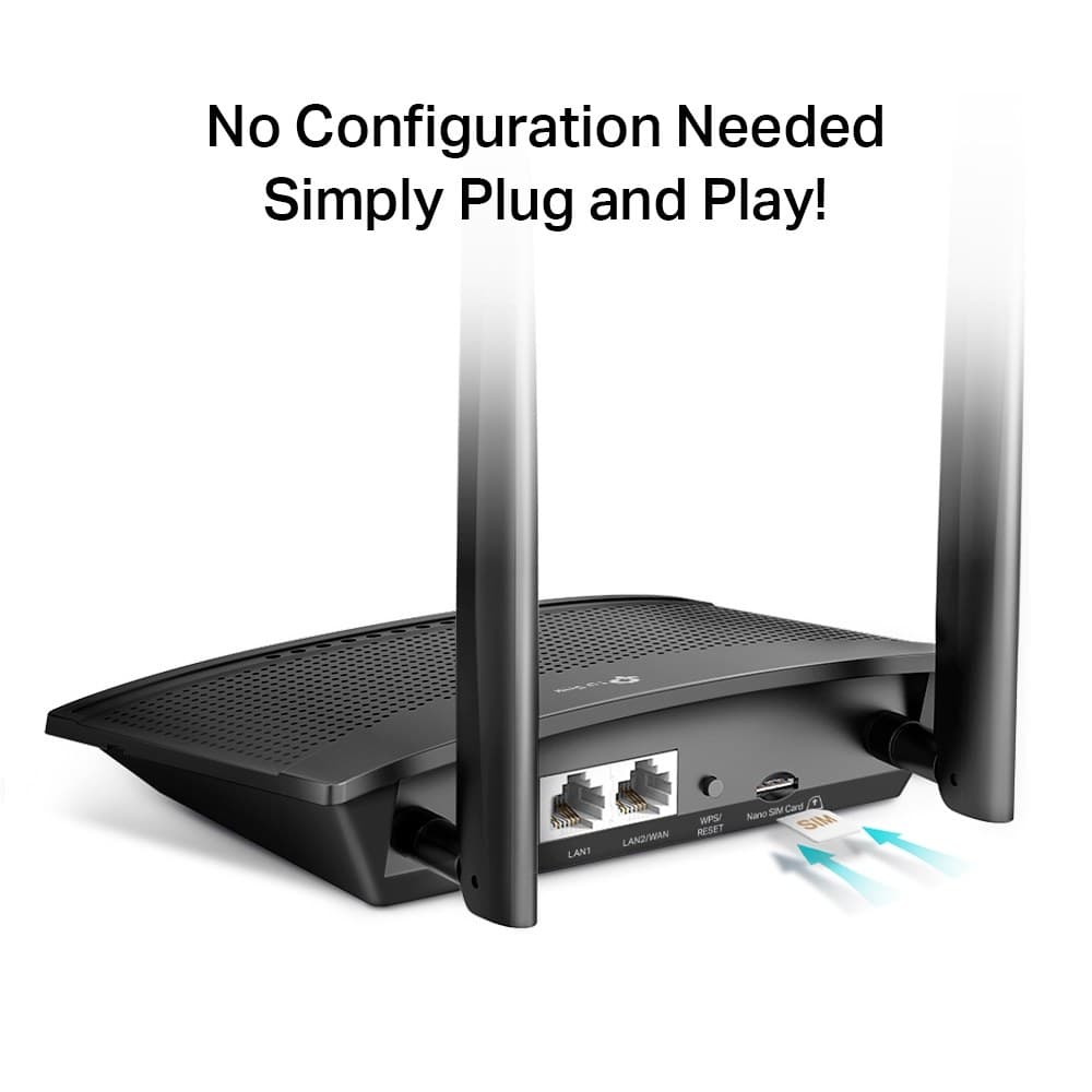TP-Link TL-MR100 wireless router Fast Ethernet Single-band (2.4 GHz) 4G Black - Image 4