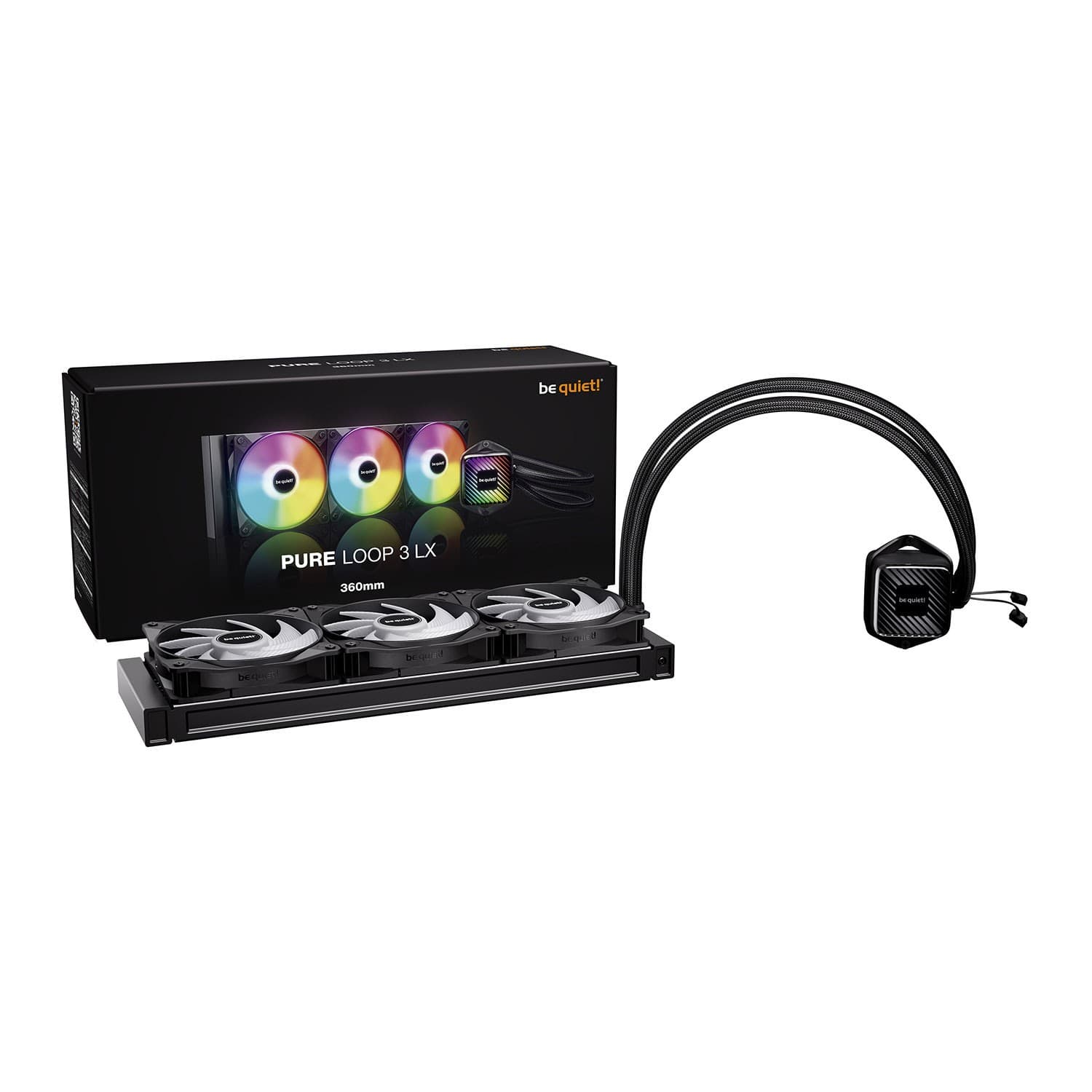 be quiet! Pure Loop 3 LX 360mm Intel/AMD AIO Liquid CPU Cooler - Black