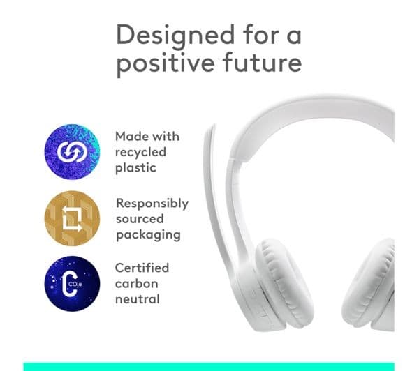 Logitech Zone 300 Wireless Headset - Off White - Image 7