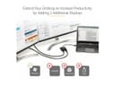StarTech.com USB 3.0 to Dual HDMI Adapter, 1x 4K 30Hz & 1x 1080p, External Video & Graphics Card, USB Type-A to HDMI Dual Monitor Display Adapter Dongle, Supports Windows Only, Black - USB to Dual HDMI Adapter (USB32HD2) - adapter cable - HDMI / USB - TAA thumbnail 5