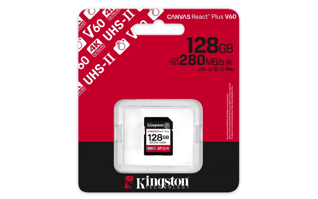 Kingston Technology 128GB Canvas React Plus SDXC UHS-II 280R/100W U3 V60 for Full HD/4K - Image 3