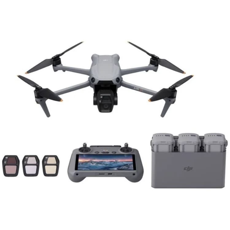 DJI Air 3S Fly More Combo Drone with DJI RC 2 Remote Controller - Grey
