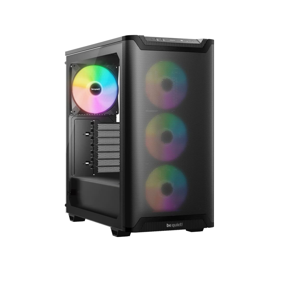 be quiet! Pure Base 501 LX Tempered Glass Mid Tower Gaming PC Case - Black - Image 1