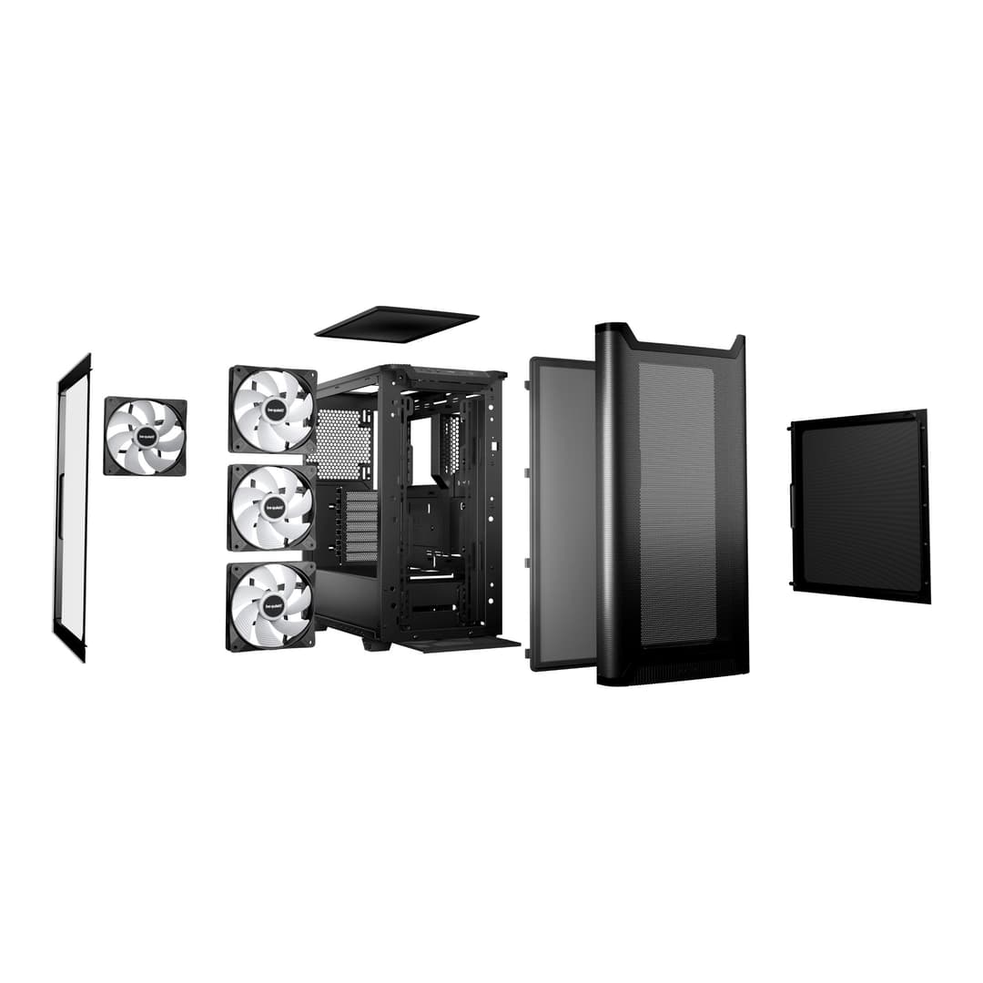 be quiet! Pure Base 501 LX Tempered Glass Mid Tower Gaming PC Case - Black - Image 7