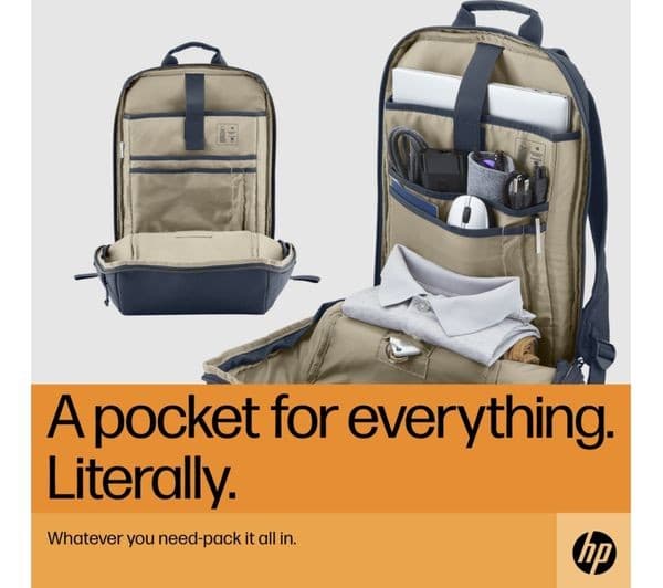 HP Travel 15.6" Laptop Backpack 18 Litre - Iron Grey - Image 10