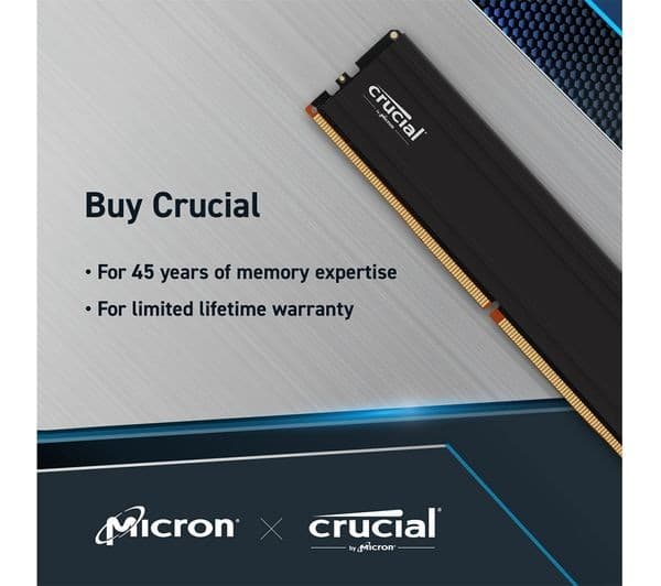 CRUCIAL Pro 64 GB 5600 MHz DDR5 Memory Kit - 32 GB x 2 - Image 6