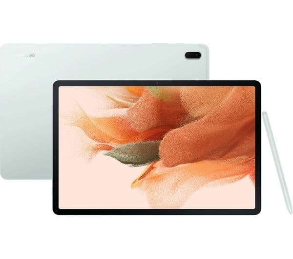Samsung Galaxy Tab S7 FE 12.4-inch Wi-Fi 128GB 6GB RAM Tablet with S Pen - Mystic Green - Image 1
