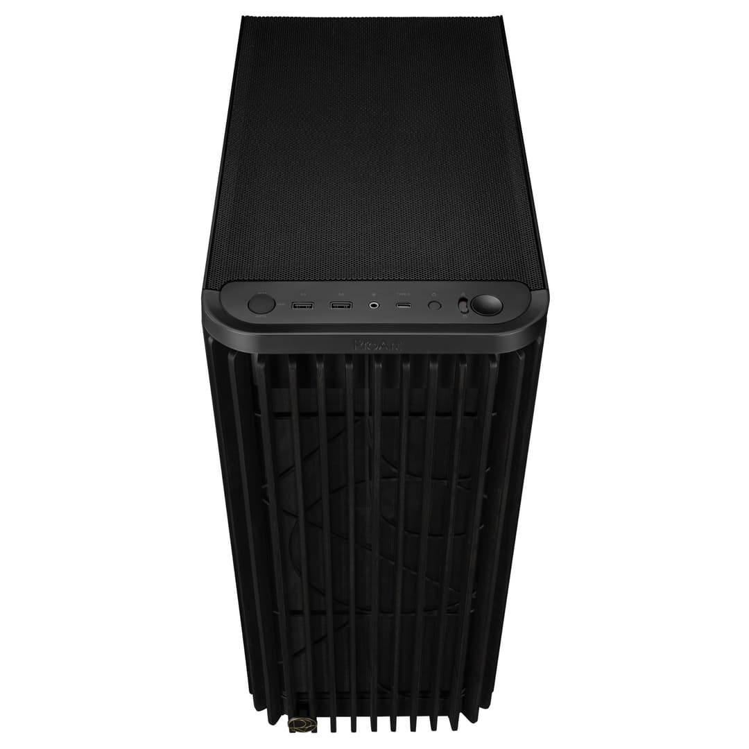 ASUS ProArt PA401 Wood Edition Metal Panel Mid Tower PC Case - Black - Image 4