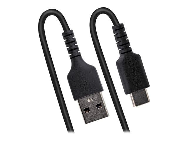 StarTech Coiled USB-A to USB-C Cable USB 2.0 Black 50cm - Image 4