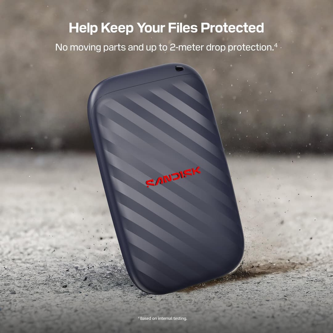 SANDISK SDSSDE10-1T00-G25 Portable Drive - Black - Image 5