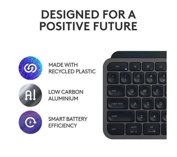 Logitech MX Keys S Wireless Keyboard Black - Image 5