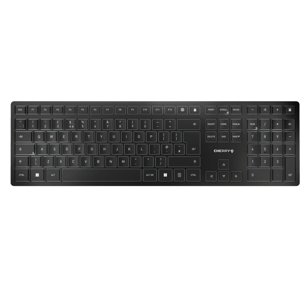 CHERRY KW 9100 SLIM RF Wireless + Bluetooth QWERTY English Black keyboard