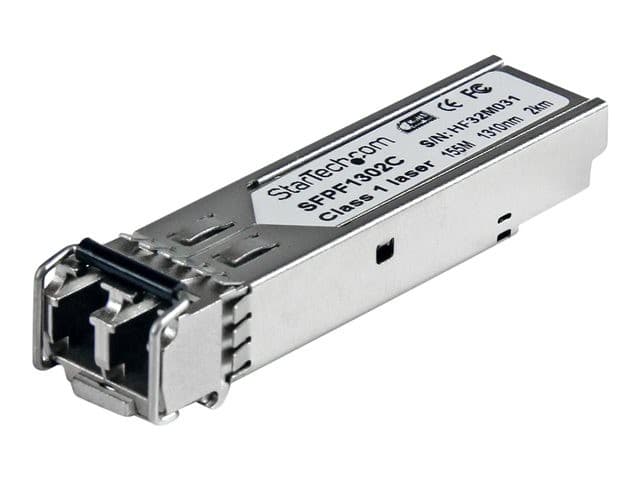StarTech.com Cisco GLC-FE-100FX Compatible SFP Module, 100BASE-FX, 100Mbps Multimode Fiber MMF Optic Transceiver, 100 Mbps, LC Connector, 2km, 1310nm, DDM, Cisco ASR920, IE2000, IE4000 - Lifetime Warranty (SFPF1302C) - SFP (mini-GBIC) transceiver module - - Image 1