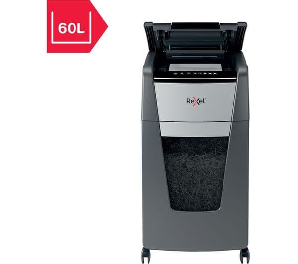 Rexel Optimum AutoFeed+ 225X 60L P4 Cross Cut Paper Shredder - Image 3