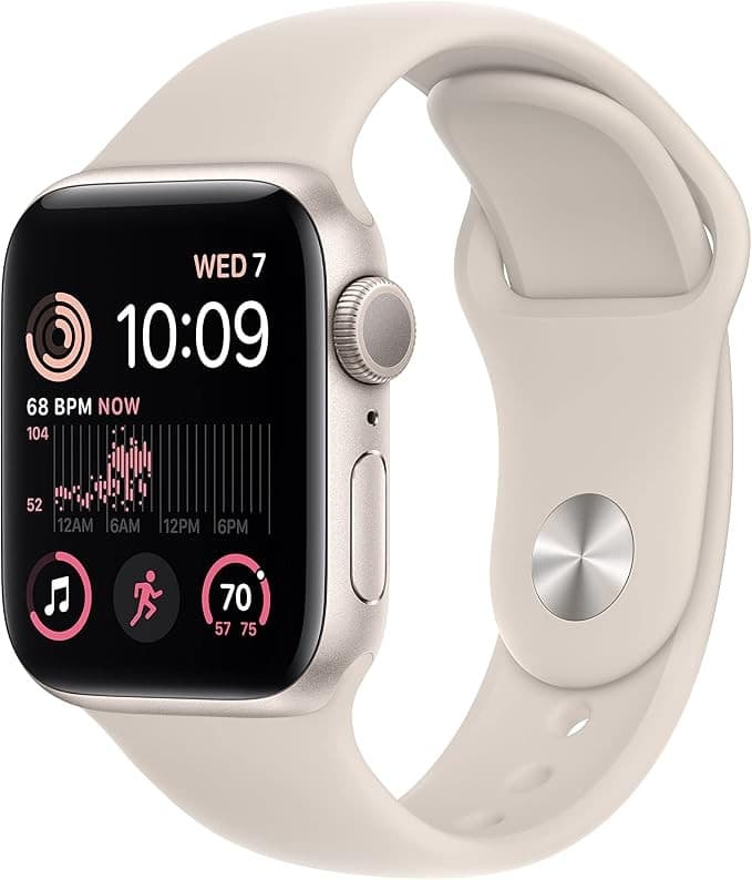 Apple Watch SE 3 GPS 40mm Starlight Aluminium Case with Starlight Sport Band - S/M