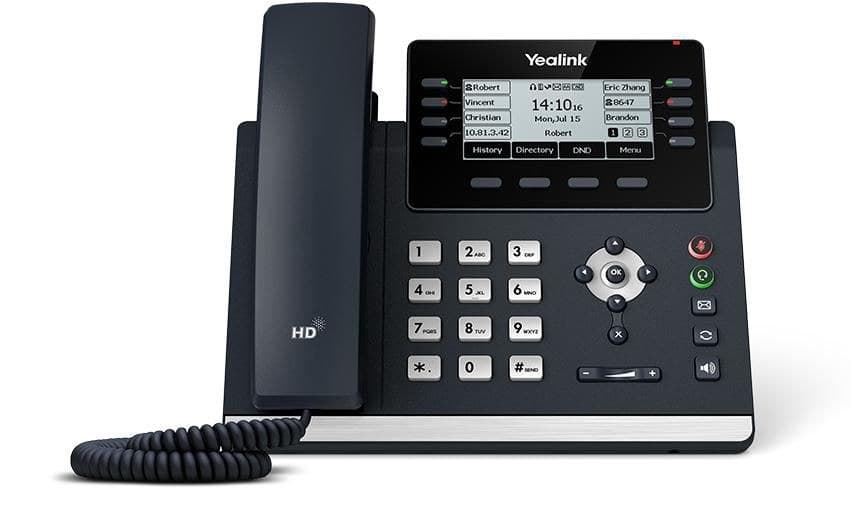 Yealink SIP-T43U IP Desk Phone with 3.7-inch LCD - Grey - Image 1