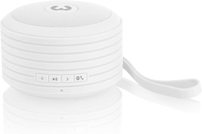 Fresh 'n Rebel Rockbox Round Portable Wireless Bluetooth Speaker - White - Image 1