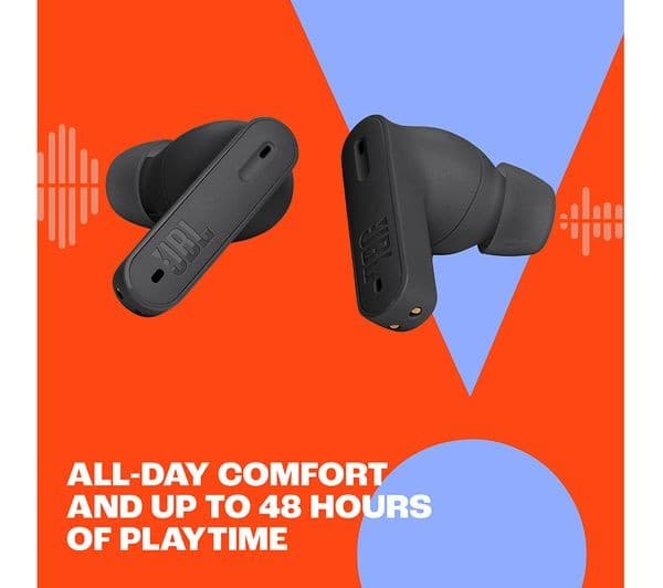 JBL Tune Beam Wireless Bluetooth Noise-Cancelling Earbuds - White - Image 2
