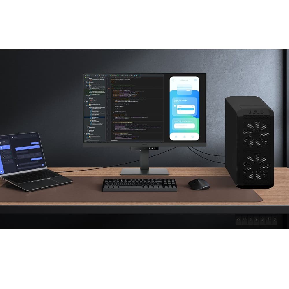 BenQ RD320U 32" IPS 4K USB-C Height adjustable Programming monitor with MoonHalo Backlight Black - Image 5