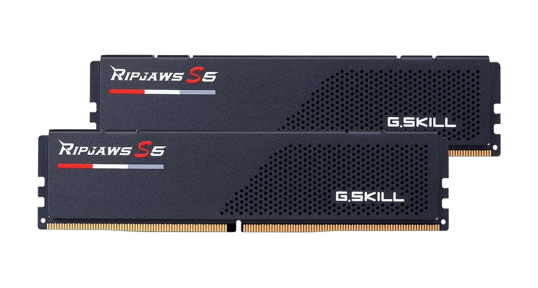 G.Skill Ripjaws S5 32GB (2 x 16GB) DDR5 6800MHz CL34 Desktop Memory Kit Black - Image 1