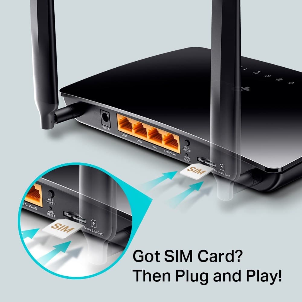 TP-Link Archer MR200 wireless router Fast Ethernet Dual-band (2.4 GHz / 5 GHz) 4G Black - Image 4