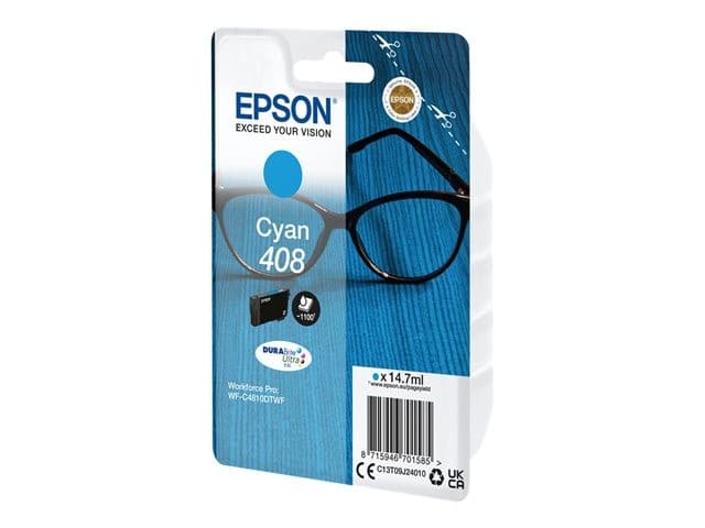 Epson 408 DURABrite Ultra Original Ink Cartridge Standard - Cyan - Image 2