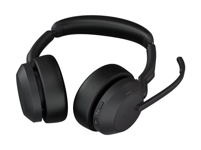 Jabra Evolve2 55 Stereo Wireless ANC Headset - UC - USB-A - Without Stand - Image 3